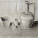 11-Four-vessels-charcoal-Julie-Wyness