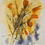 03-Gorse1-ink-watercolour-Julie-Wyness