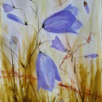 10-Bluebell-barbed-wire1-ink-watercolour-Julie-Wyness